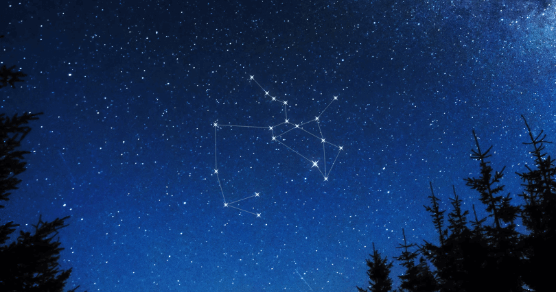 Original Sagittarius star Constellation Art & Collectibles 